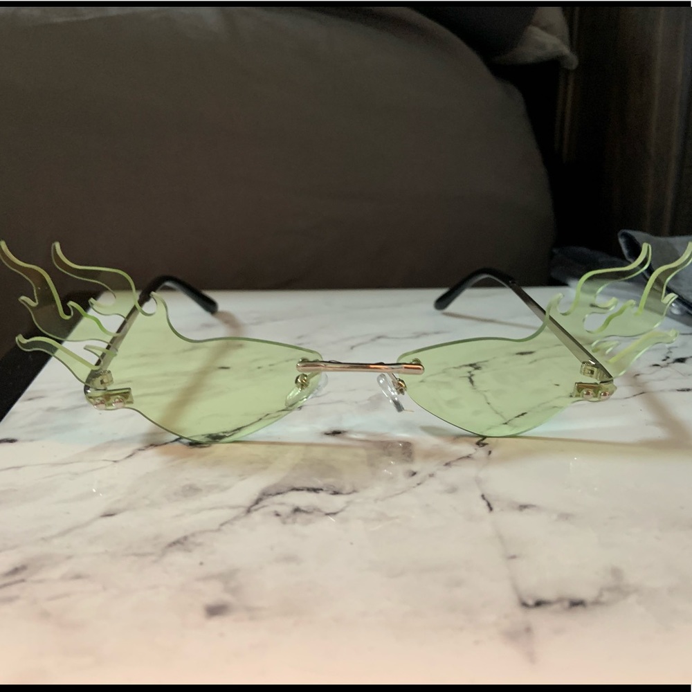 Green Flame Slim Sunnies